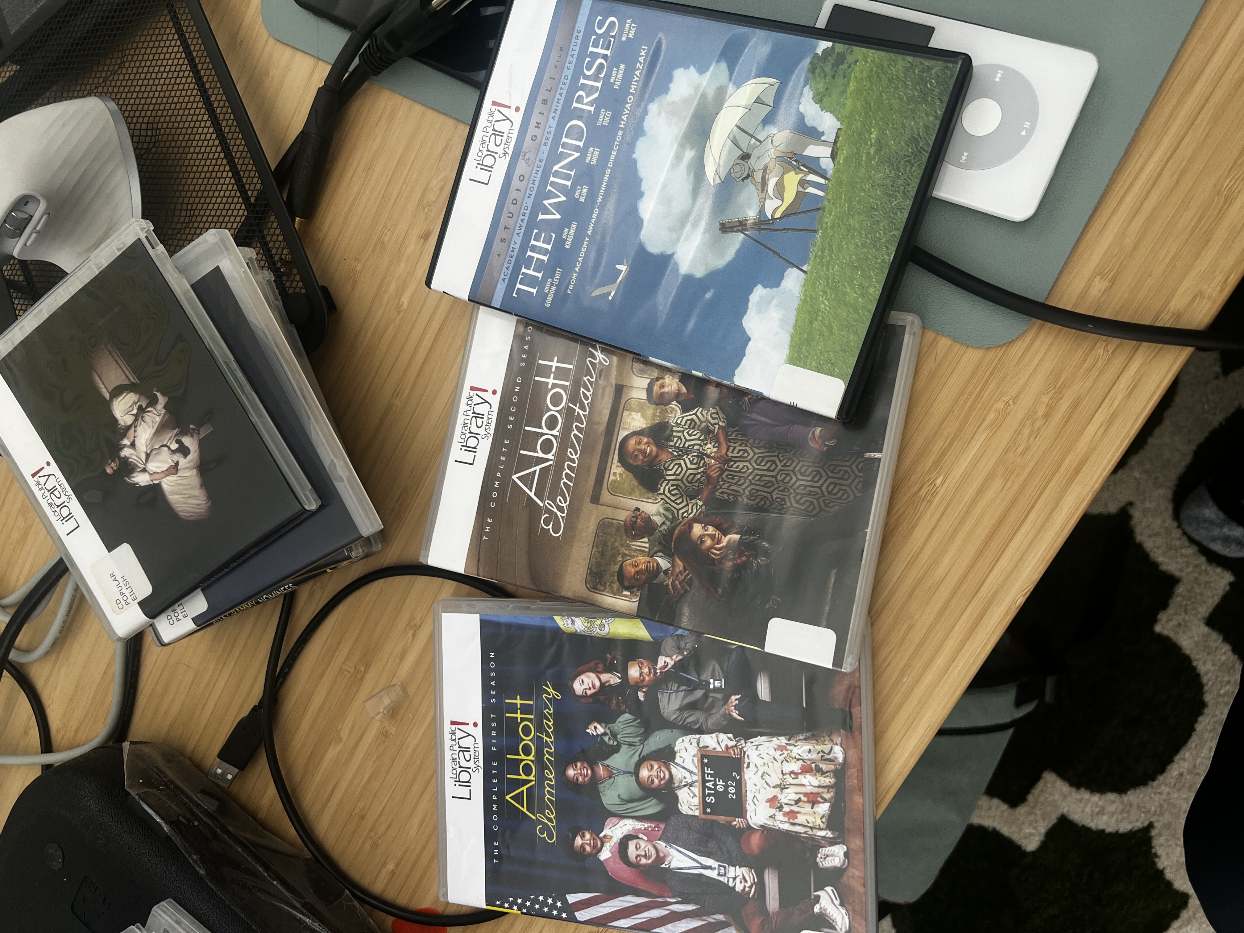 Collection of Blu-rays from the library